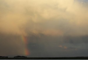 Storm Clouds with Rainbow